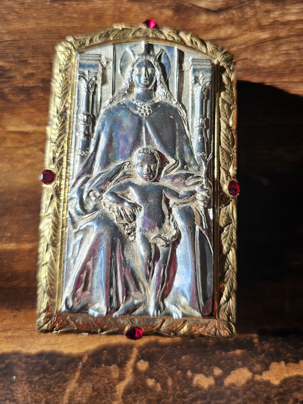 Month Of Mary Rosary Box - May 1996  - Limited Edition - Gold & Silver Tone